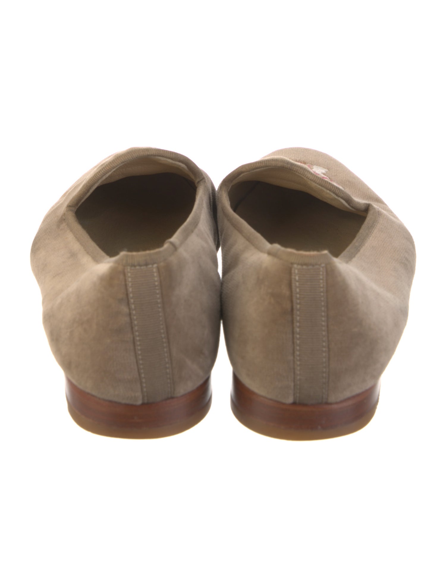 Stubbs & Wootton Suede Animal Print Loafers